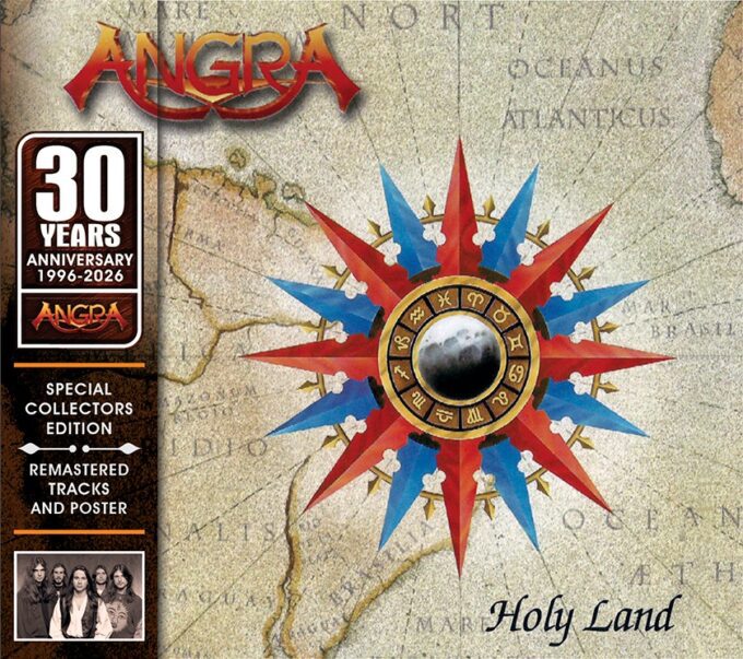CD – Angra – Holy Land – Edição Especial de 30 Anos (Slipcase + Poster) Edição 2026 – Envio a partir de 12/07 ( Lançamento 13/07/2026 )